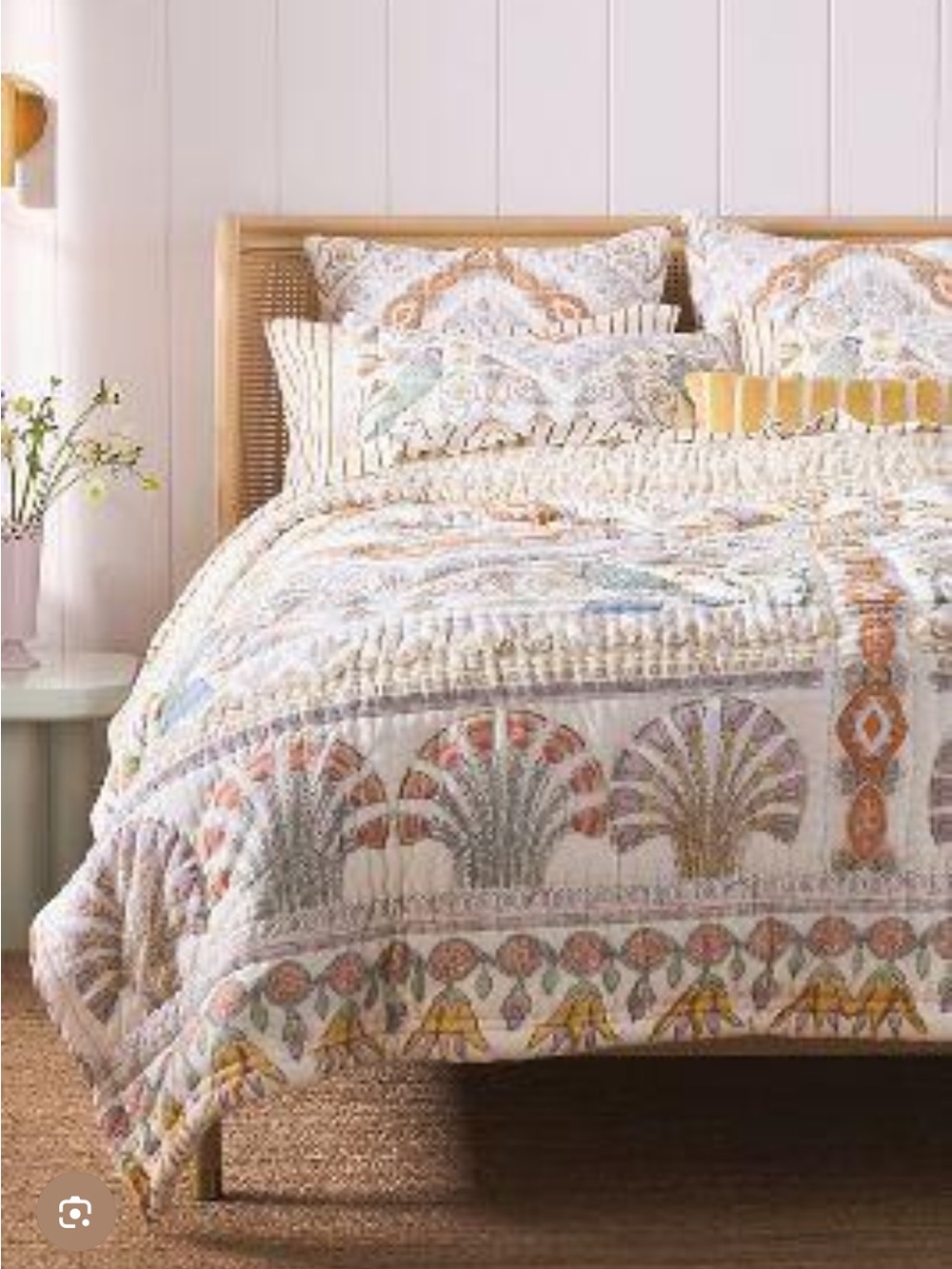 Anthropologie Feyra King Quilt